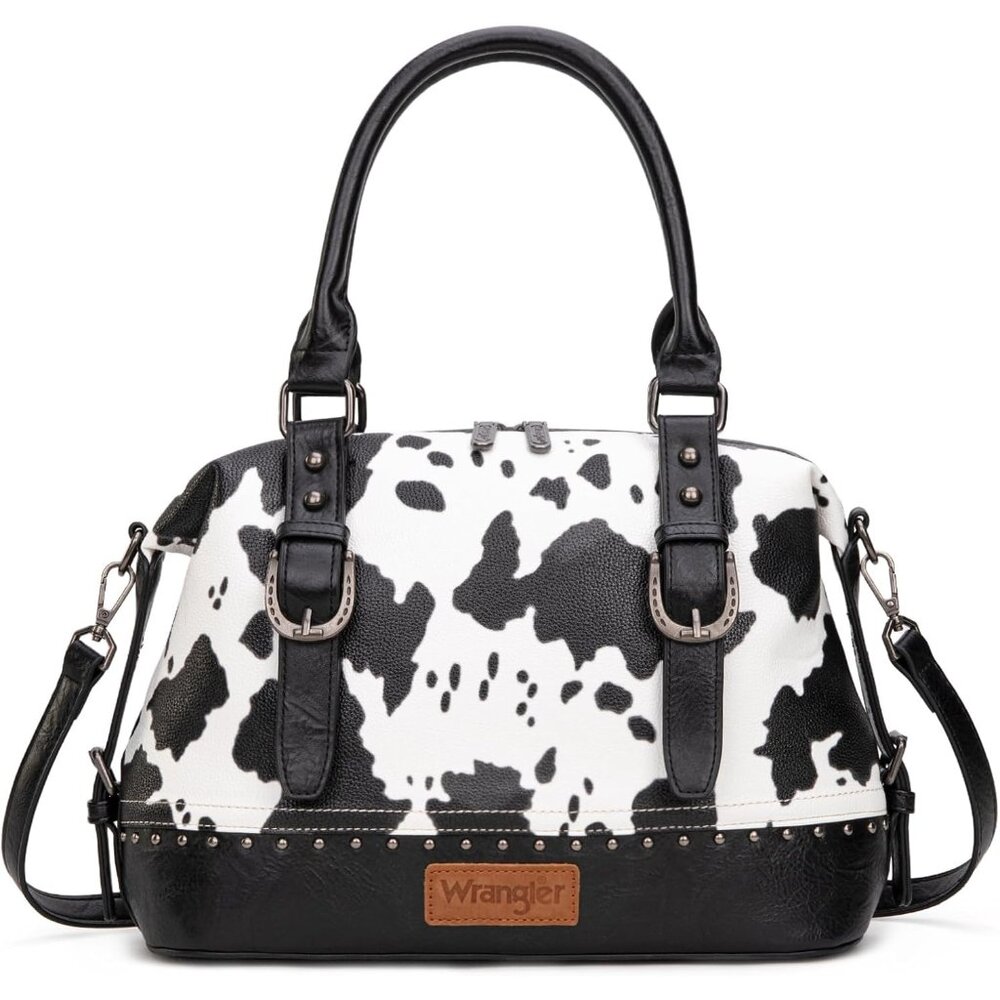 Women's Wrangler Hobo Shoulder Barrel Satchel Detachable Strap Doctor Hand Bag